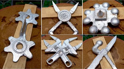 The art of metal casting and smelting by using scraps to make 